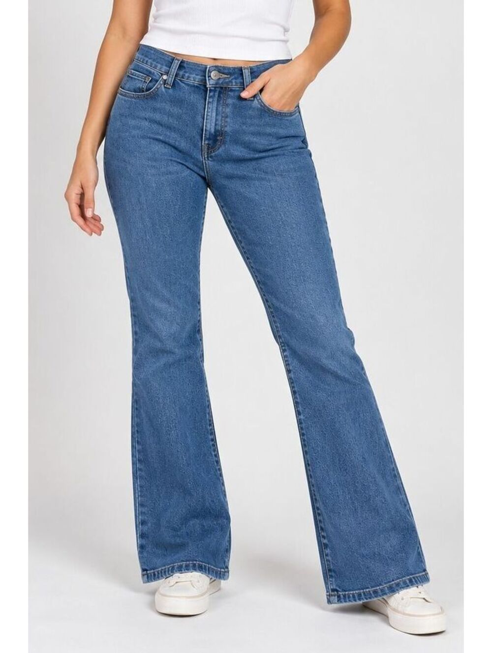 Vintage Y2K 2004 Levi's 515 Nouveau Bootcut Jeans Women's Blue Stretch Denim
